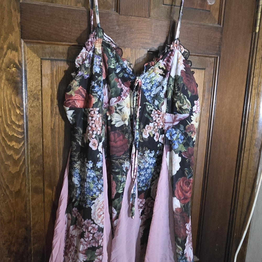 Floral Spaghetti Strap Dress